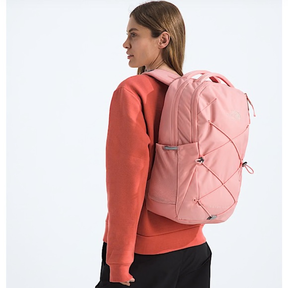 The North Face Jester Luxe Backpack Womens Terracotta/Burnt Coral Metallic NEW - Picture 4 of 5